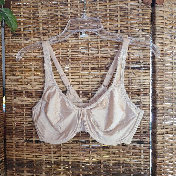 Wacoal 855192 Basic Beauty Seamless T-Shirt Bra Underwire 38D Beige - Picture 1 of 5
